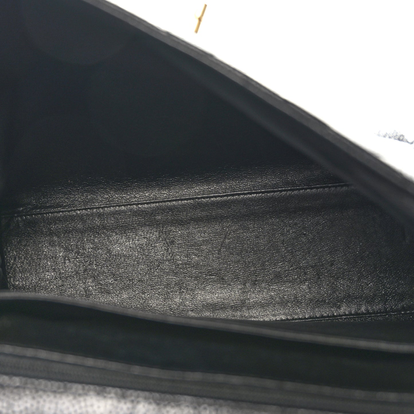 Caviar Quilted Jumbo Kelly Flap Black