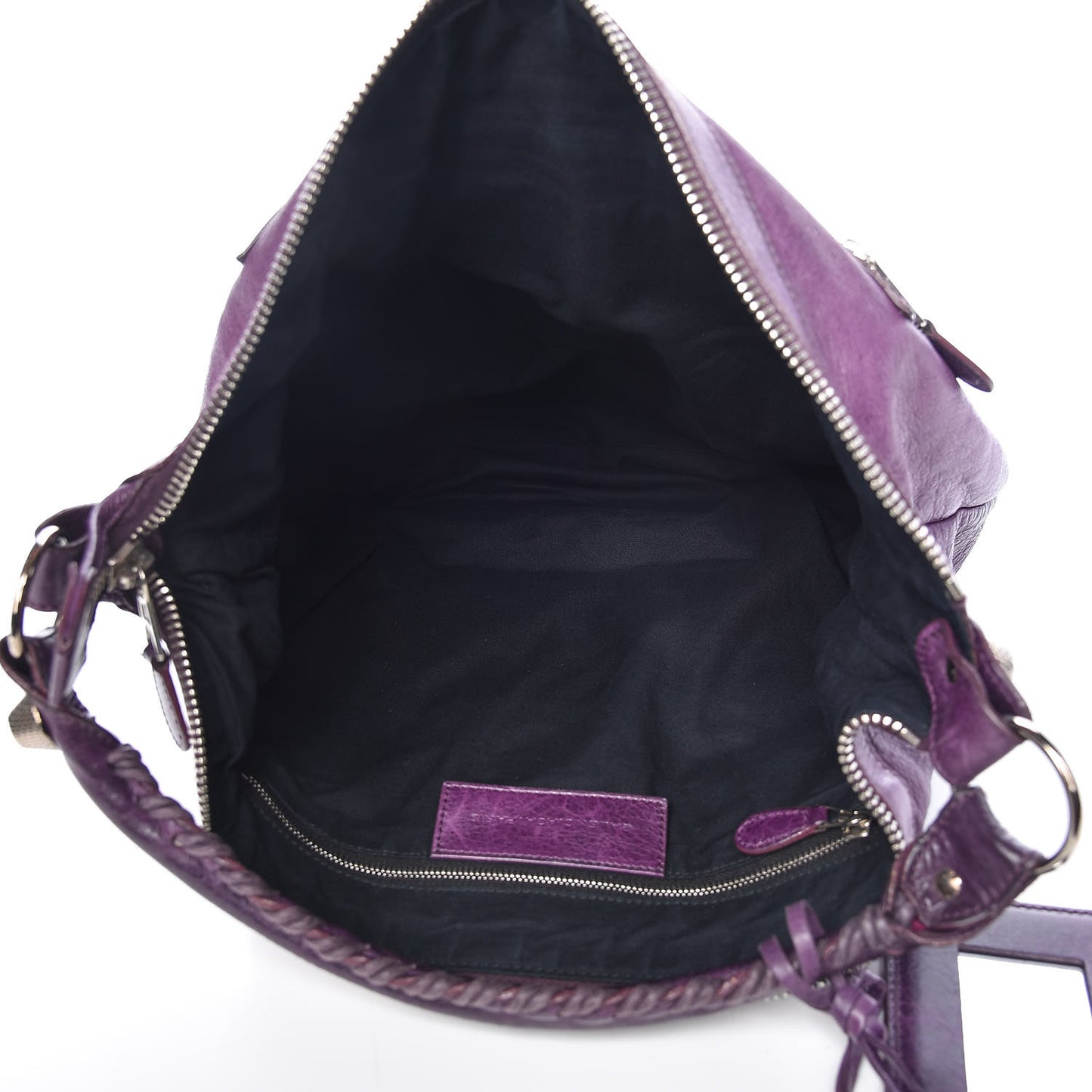 Agneau Giant 21 Silver Hardware Day Hobo Raisin