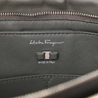 Salvatore Ferragamo Calfskin Medium Viva Bow Shoulder Bag Sparrow 7 of 11