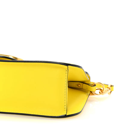 Valentino Garavani Calfskin Vlogo Loco Shoulder Bag Bright Lemon 9 of 9