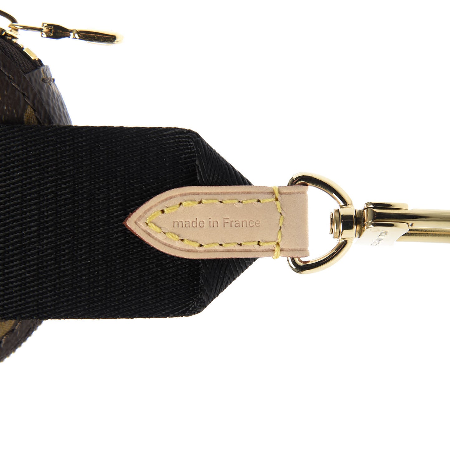 Monogram Multi Pochette Accessories Bandouliere Shoulder Strap Black