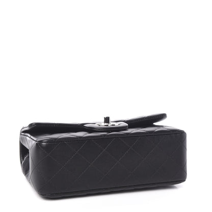 Chanel Lambskin Quilted Mini Rectangular Flap Black 3 of 9