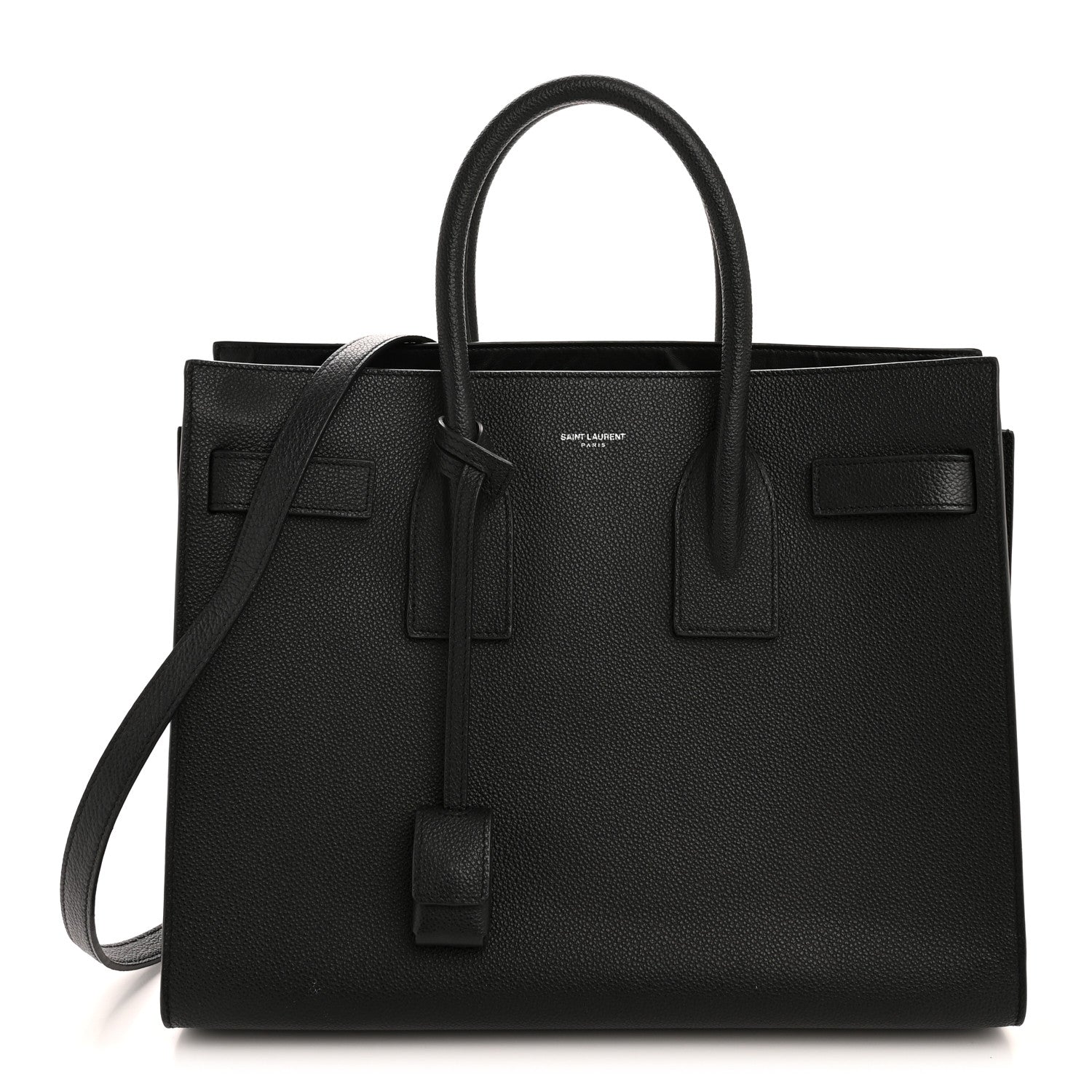 Saint Laurent Grained Calfskin Small Sac De Jour Black 1 of 14
