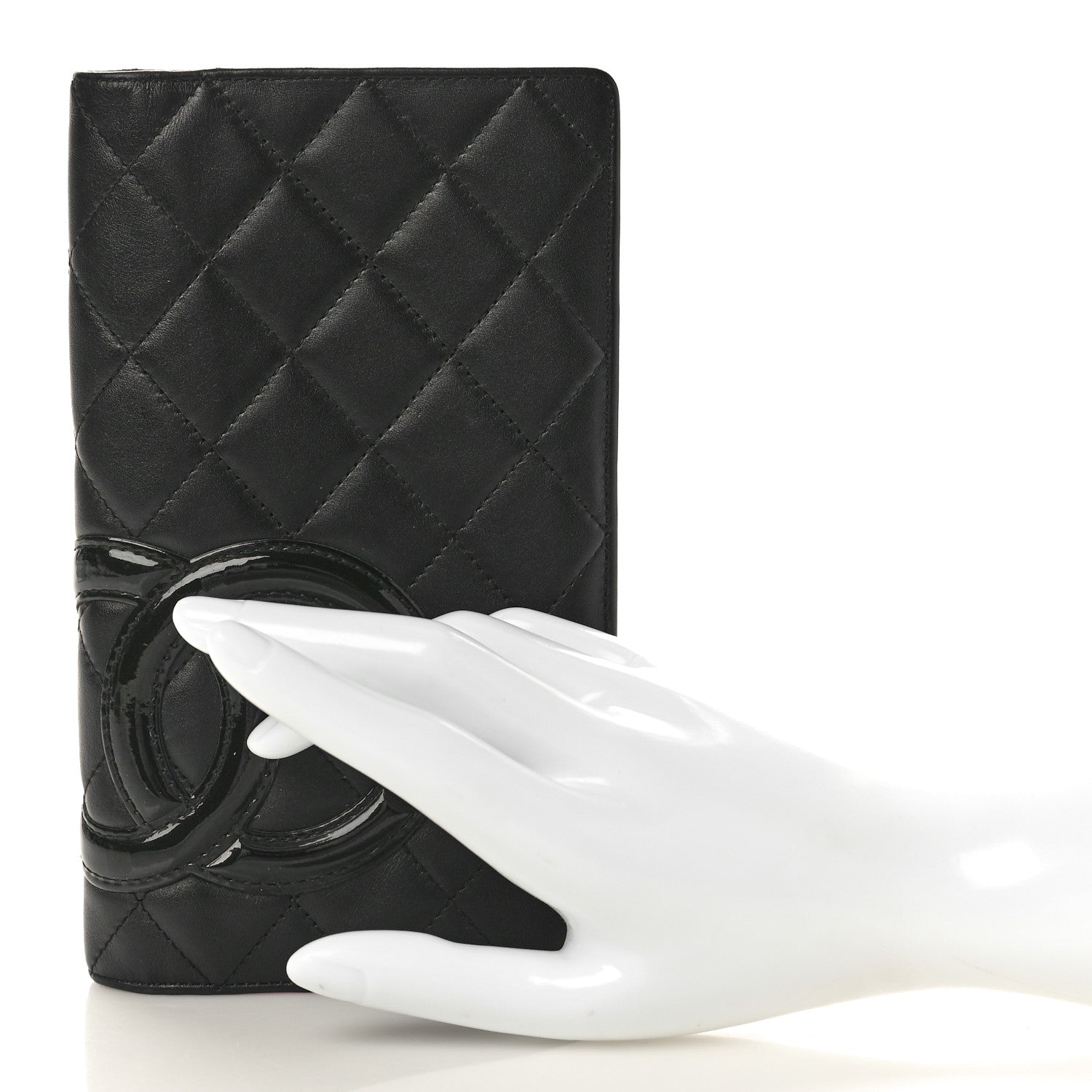 Chanel Calfskin Quilted Cambon Yen Wallet Black 2 of 10