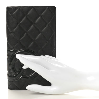 Chanel Calfskin Quilted Cambon Yen Wallet Black 2 of 10
