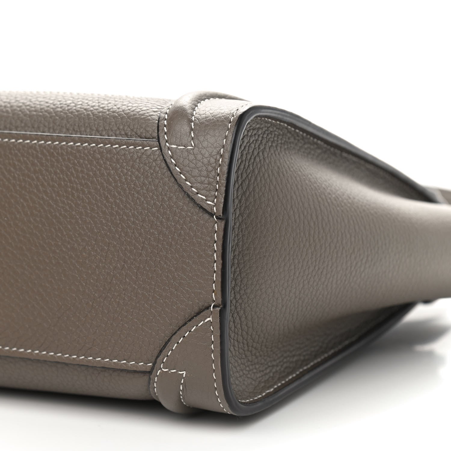 Celine Drummed Calfskin Nano Luggage Souris 9 of 9