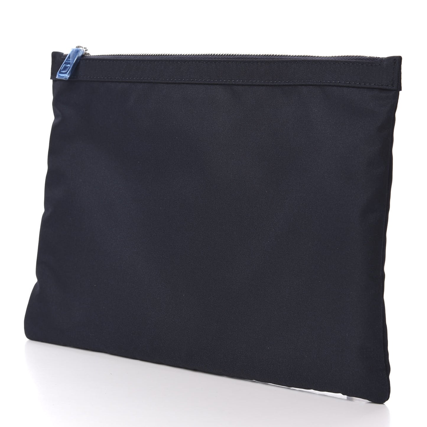 Nylon Logo Crown Pouch Blue