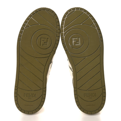 Fendi Vitello Womens Fendi Match Low Top Sneakers 38 Green 6 of 9