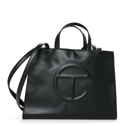 Telfar Vegan Leather Medium Shopping Bag Black 1 of 9