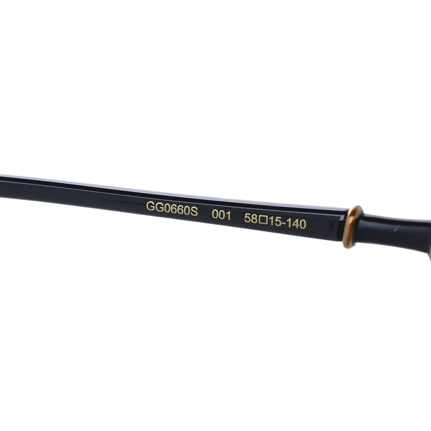 Acetate Metal Bamboo Sunglasses GG660S Black Brown