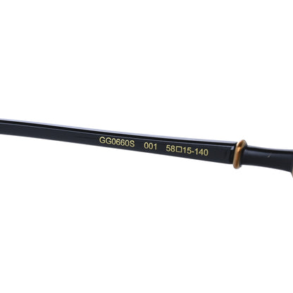 Gucci Acetate Metal Bamboo Sunglasses GG660S Black Brown 5 of 9