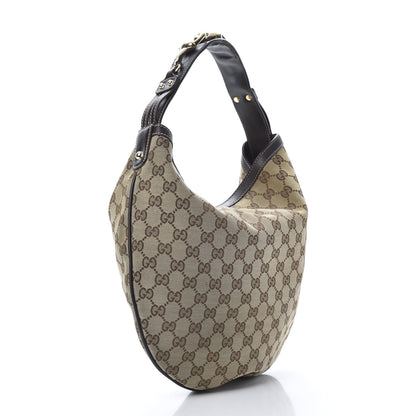 Gucci Monogram Medium Wave Hobo Dark Brown 3 of 11