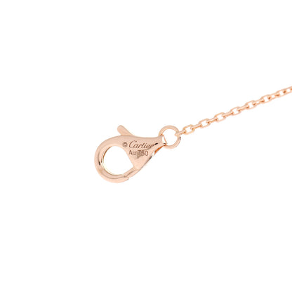 Cartier 18K Pink Gold Diamond .23ct C De Cartier Pendant Necklace 4 of 6