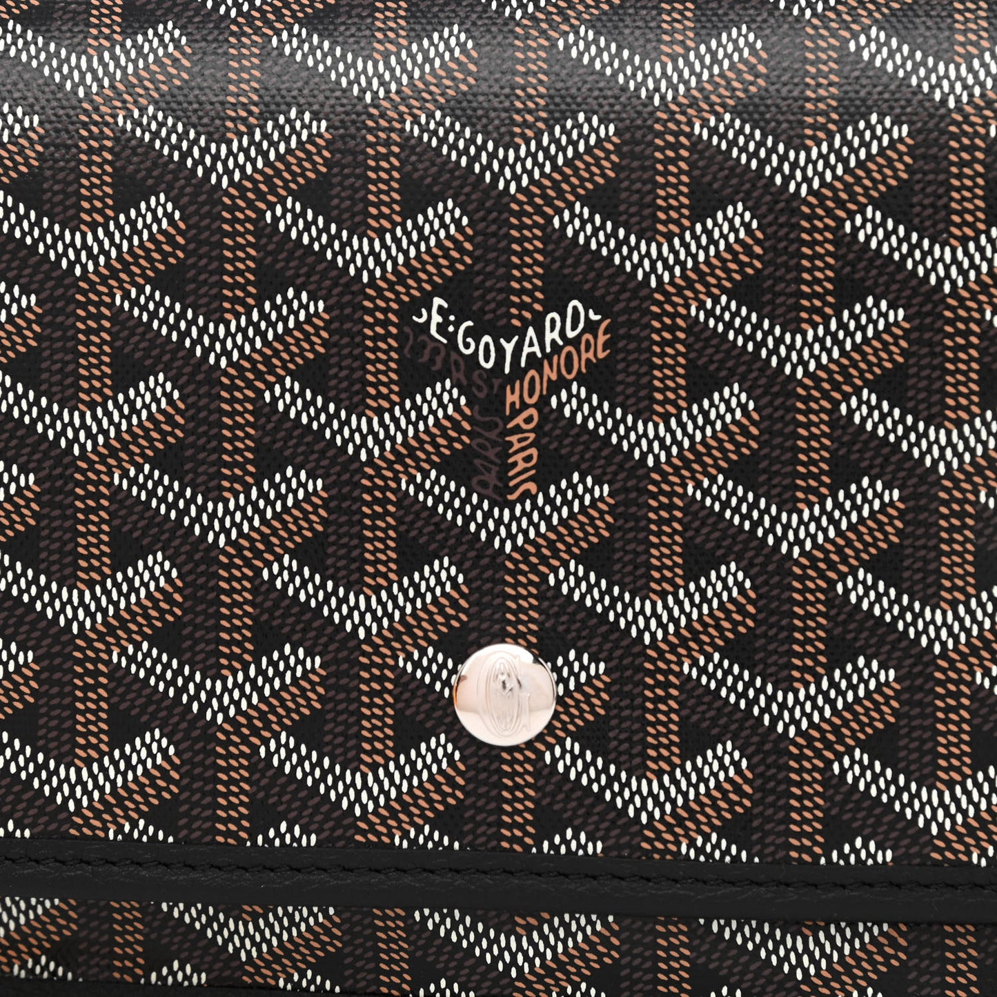 Goyardine Plumet Wallet Clutch Black