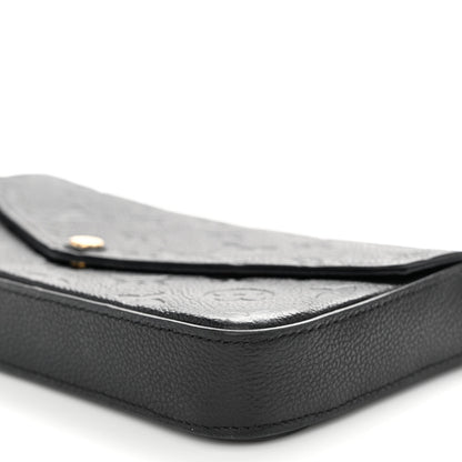 Louis Vuitton Empreinte Pochette Felicie Chain Wallet Black 9 of 9