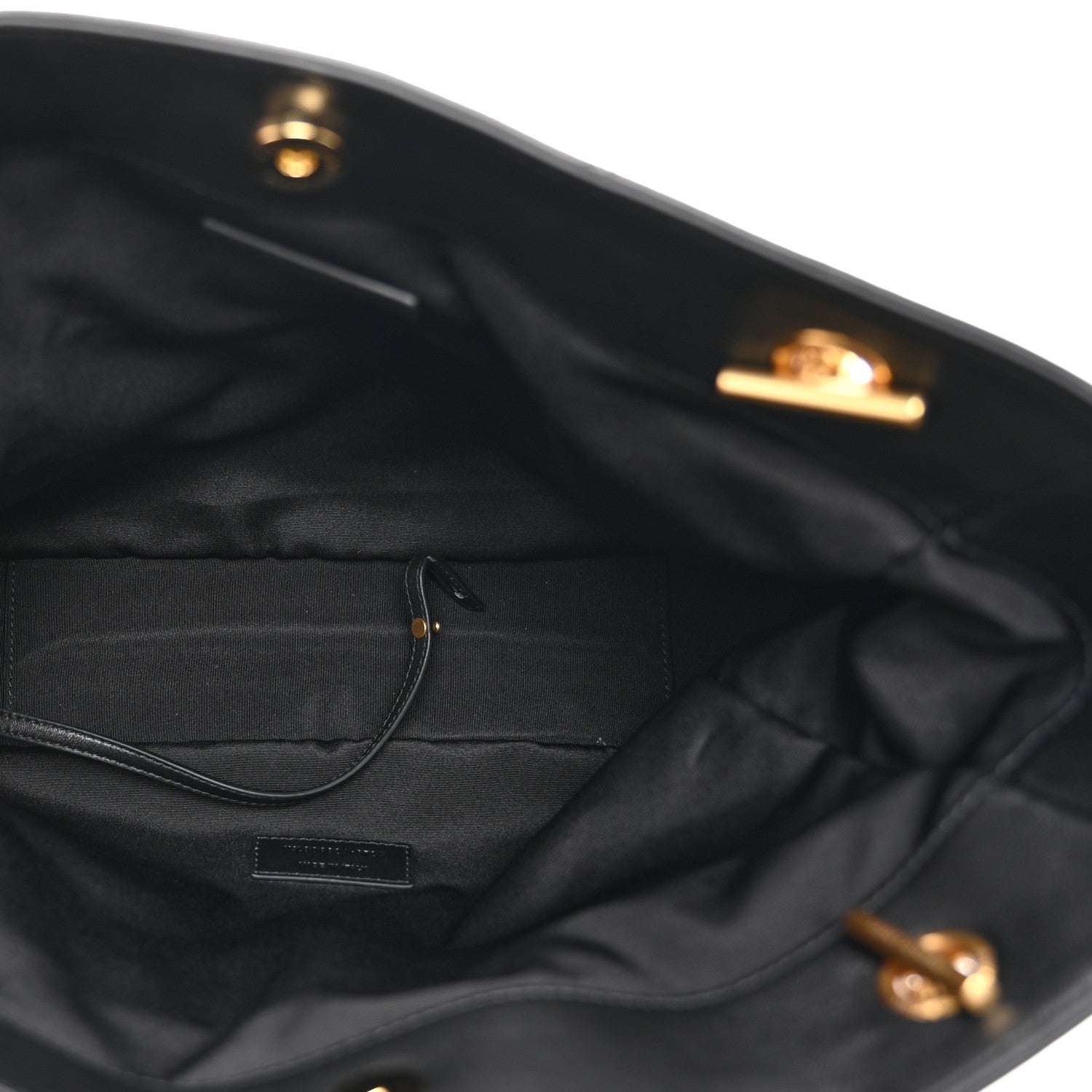 Saint Laurent Lambskin Medium Jamie Shopping Tote Black 6 of 11