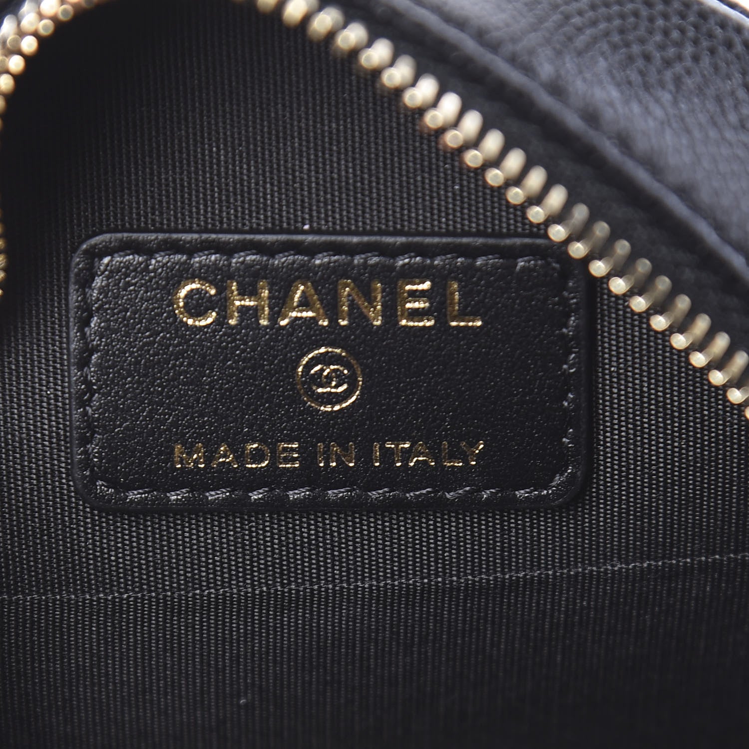 Chanel Caviar Quilted French New Wave Round Clutch With Chain Black 8 of 10
