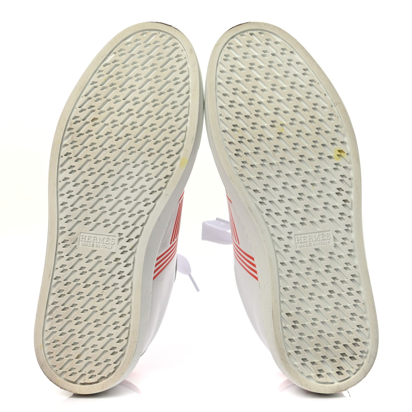 Calfskin Womens Advantage Sneakers 36.5 White Orange