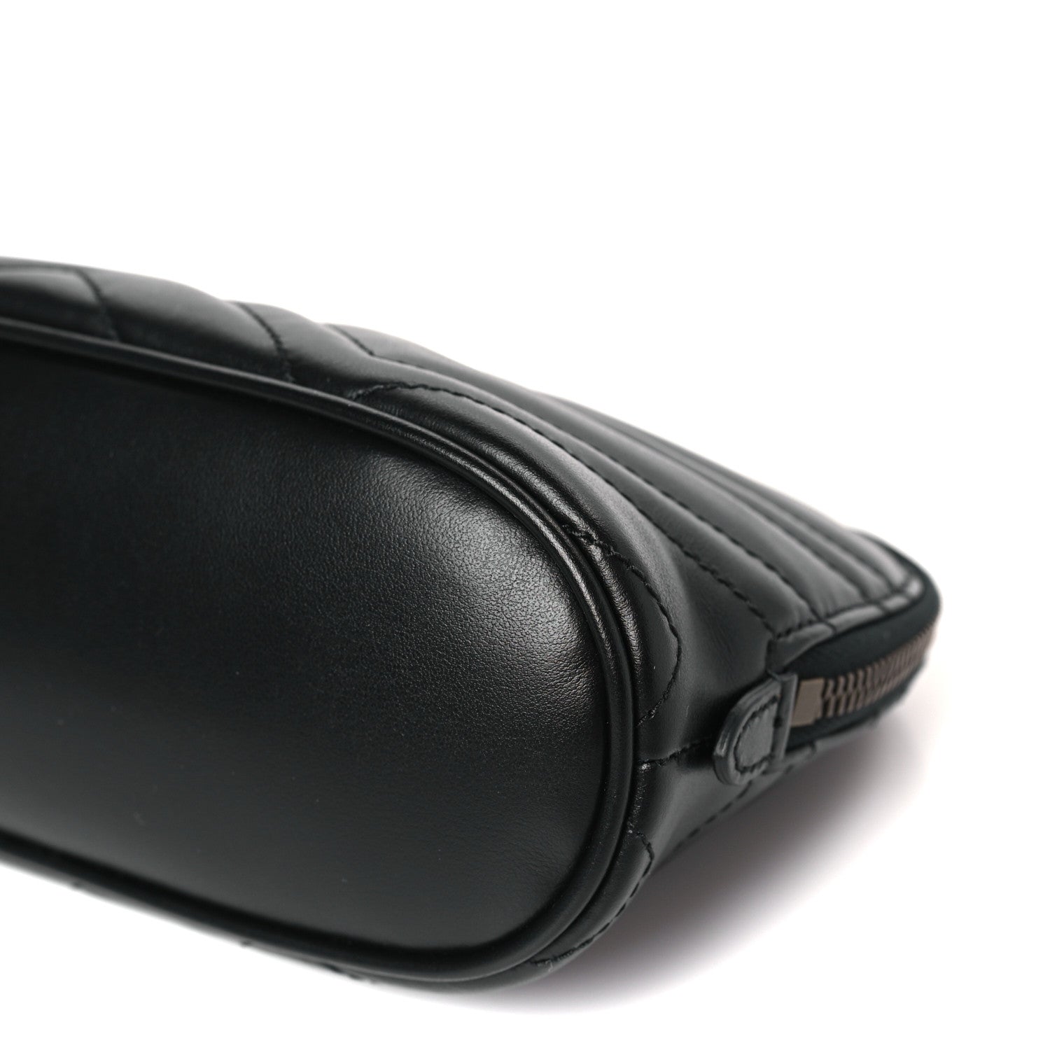 Gucci Calfskin Matelasse Large GG Marmont Pouch Cosmetic Case Black 9 of 10