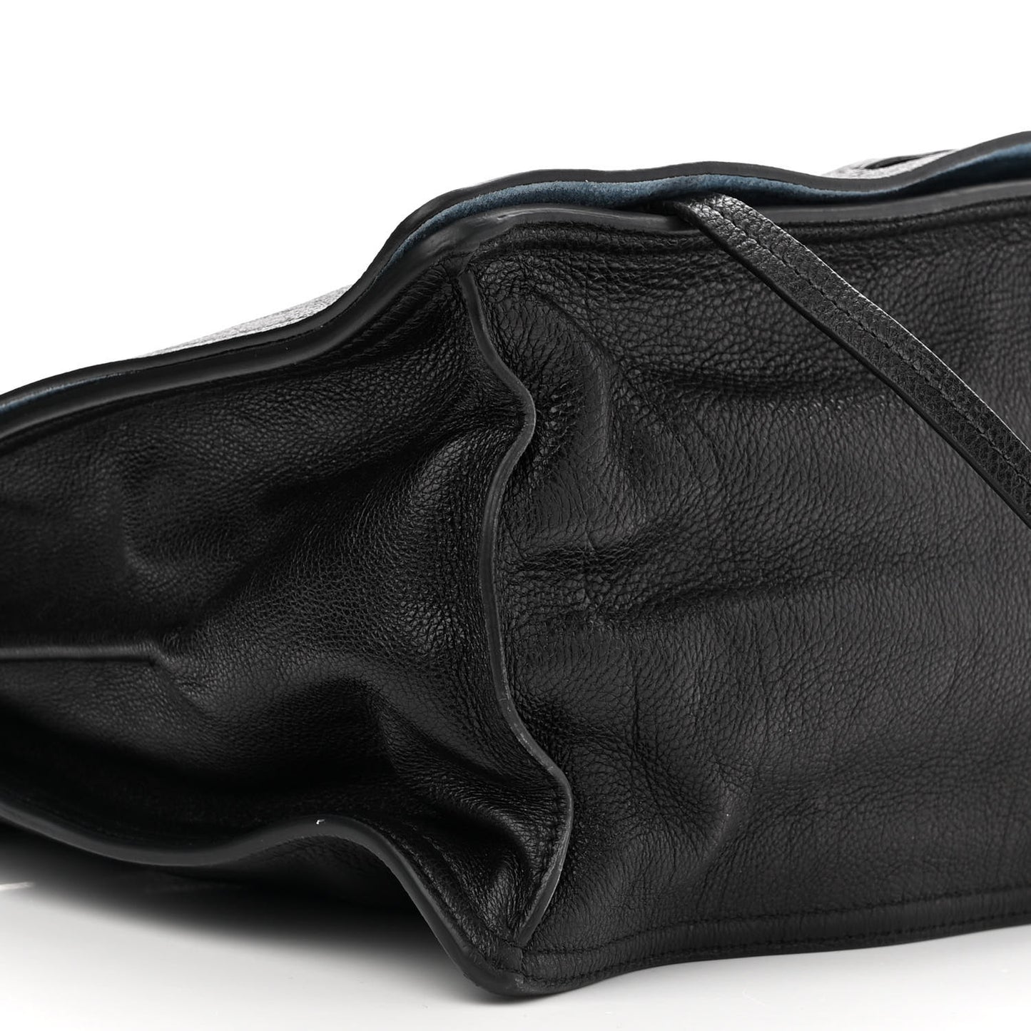 Glace Calf Etiquette Flap Black Astrale