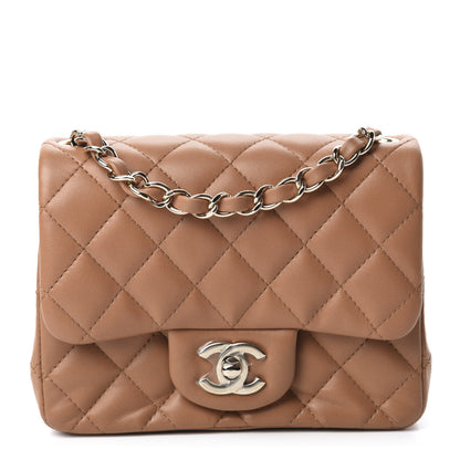Chanel Lambskin Quilted Mini Square Flap Brown 1 of 11
