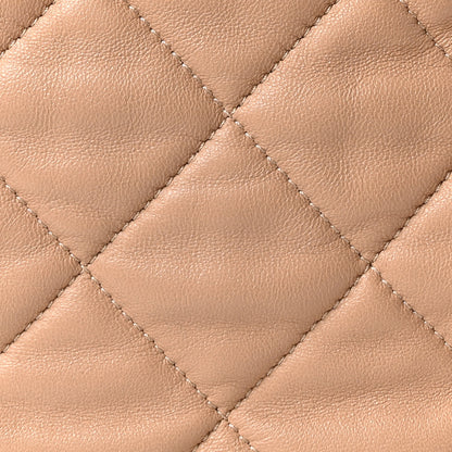 Chanel Lambskin Quilted Large CC Funky Town Hobo Beige 8 of 10