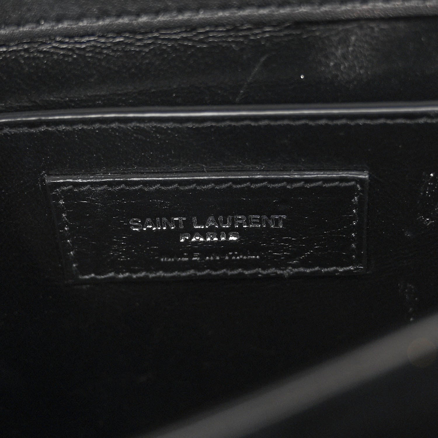 Saint Laurent Calfskin Medium Monogram Sunset Black 6 of 9
