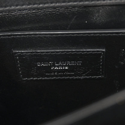 Saint Laurent Calfskin Medium Monogram Sunset Black 6 of 9