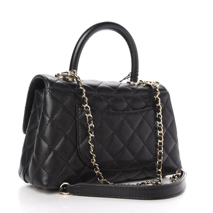 Chanel Caviar Quilted Mini Coco Handle Flap Black 3 of 10
