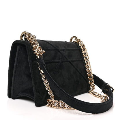 Christian Dior Velvet Medium Diorama Flap Bag Black 3 of 8