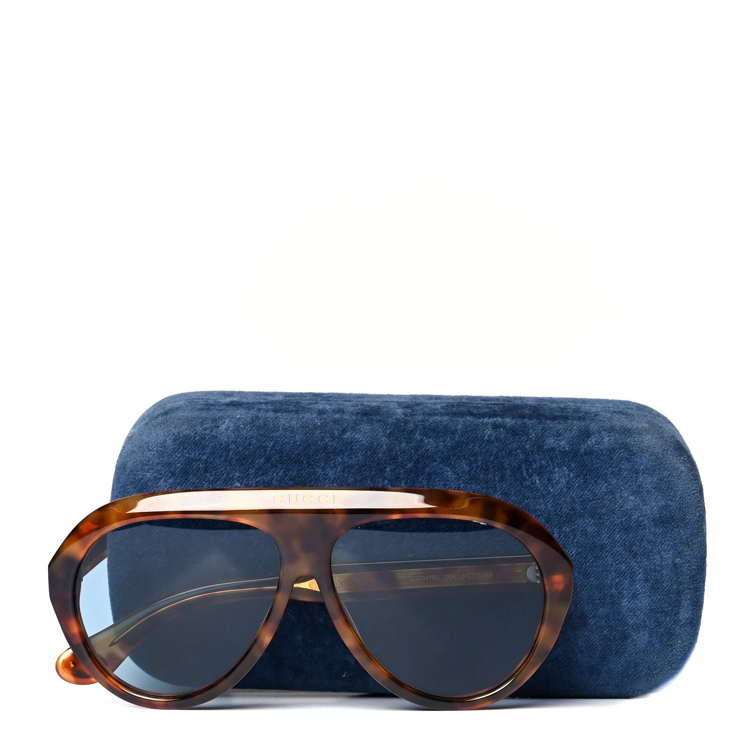 Gucci Double G Navigator Sunglasses GG 0479S Brown 8 of 8