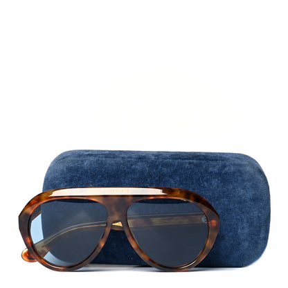 Gucci Double G Navigator Sunglasses GG 0479S Brown 8 of 8