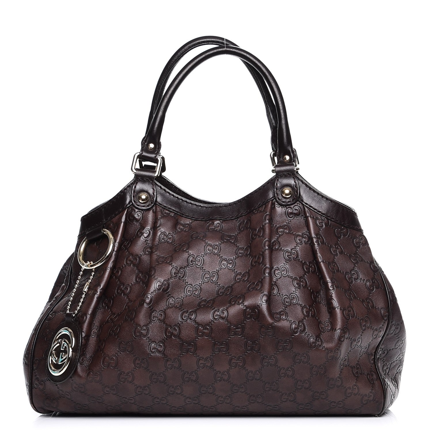 Gucci Guccissima Medium Sukey Tote Chocolate 1 of 7