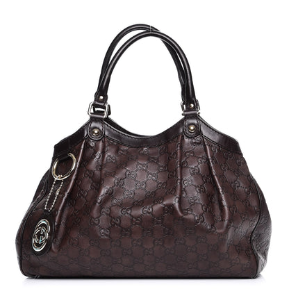 Gucci Guccissima Medium Sukey Tote Chocolate 1 of 7