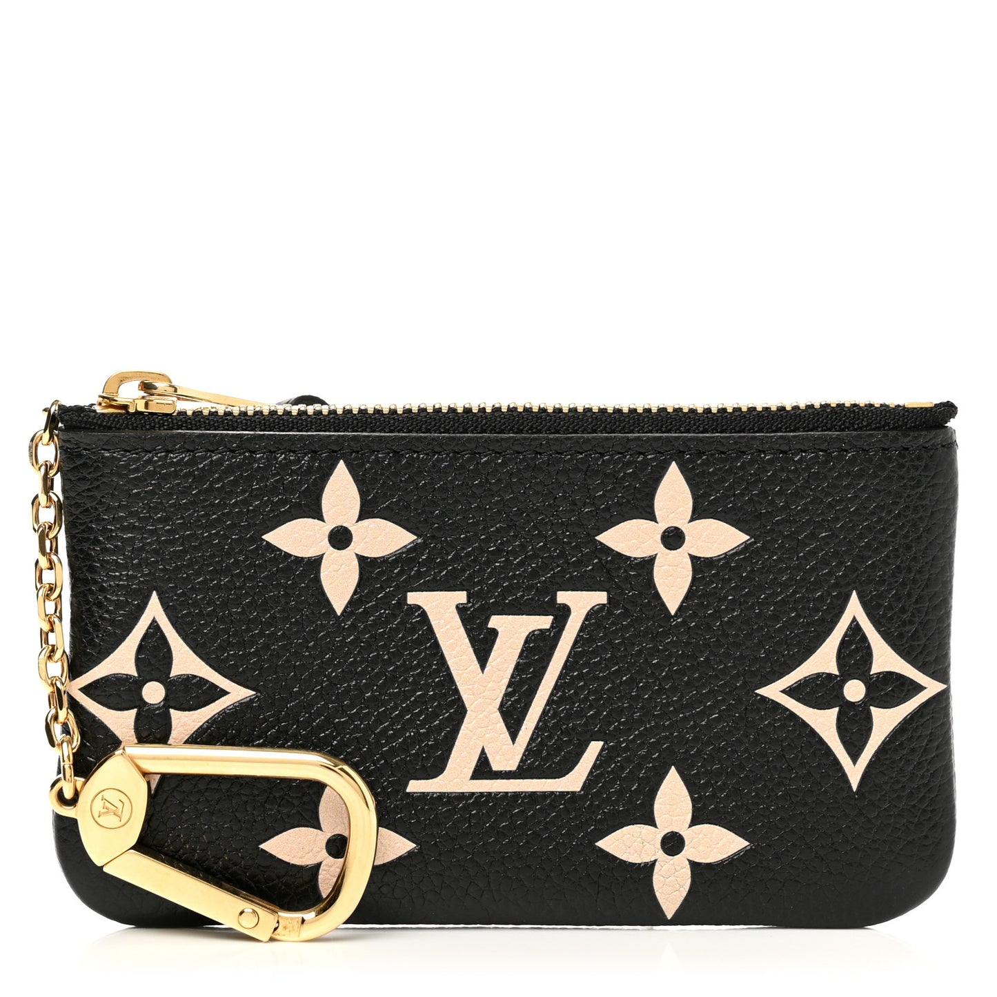 Empreinte Monogram Giant Key Pouch Black Beige