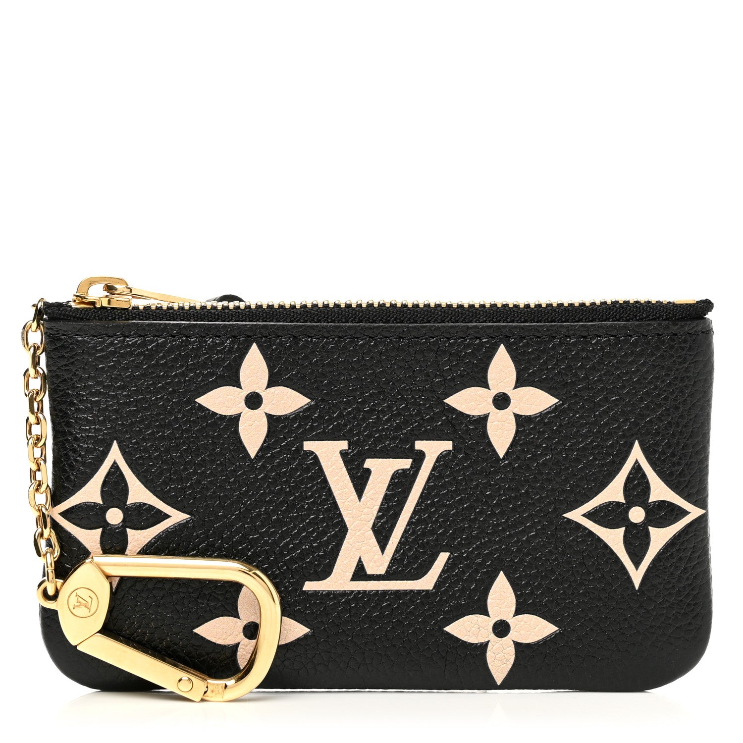 Louis Vuitton Empreinte Monogram Giant Key Pouch Black Beige 1 of 8