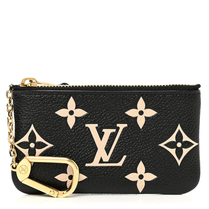 Louis Vuitton Empreinte Monogram Giant Key Pouch Black Beige 1 of 8