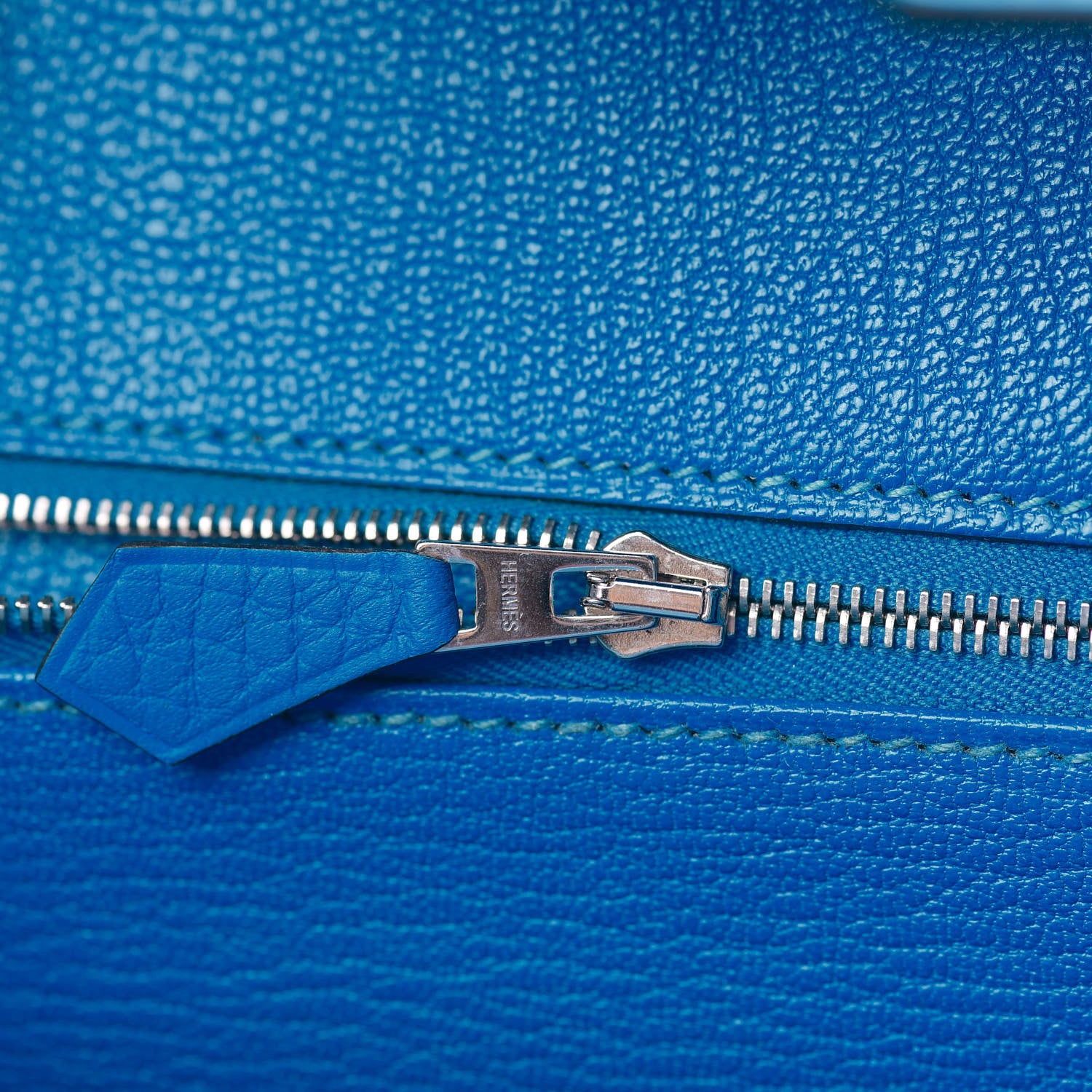 Hermes Taurillon Clemence Birkin 35 Bleu Hydra 17 of 33