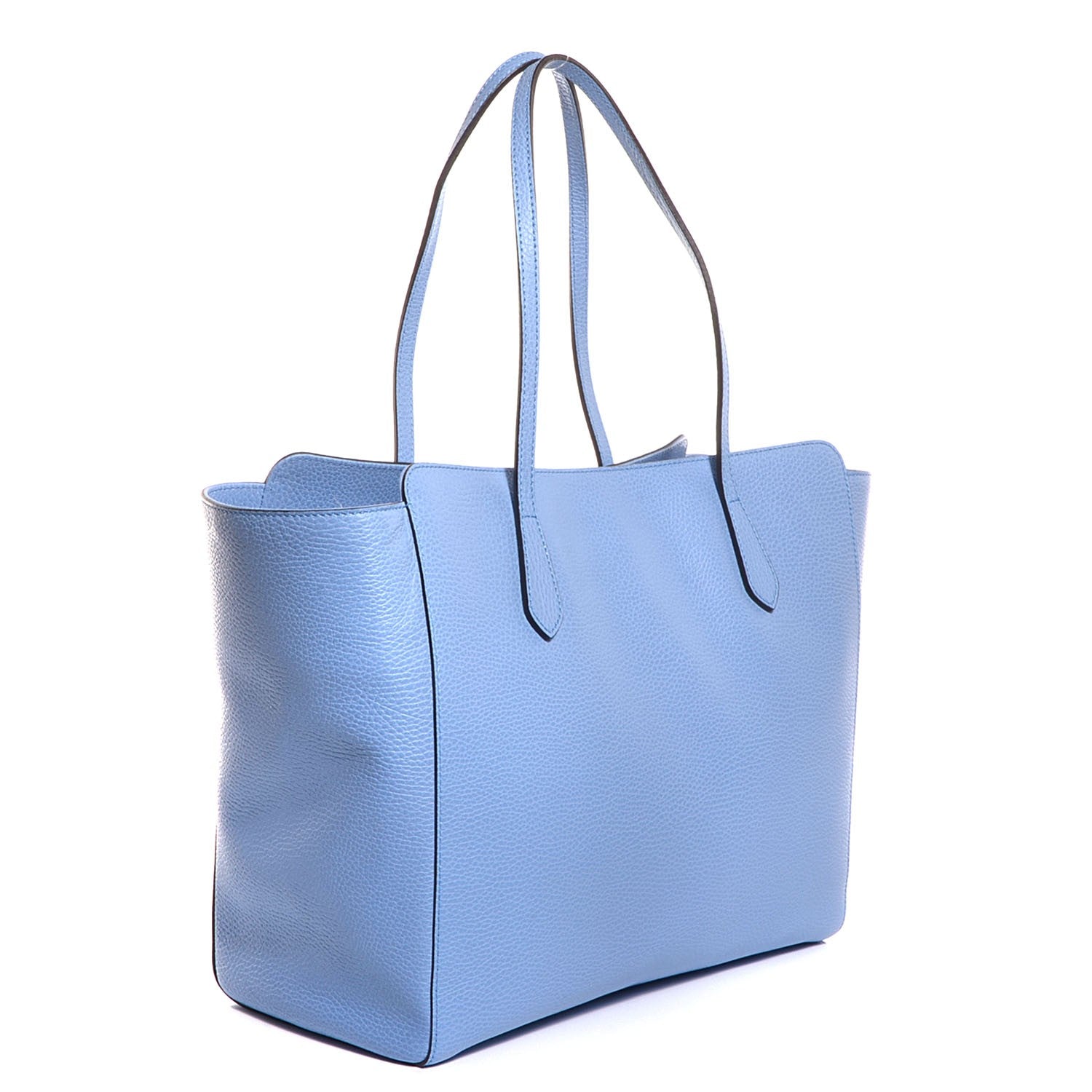 Gucci Dollar Calfskin Medium Swing Tote Mineral Blue 3 of 9