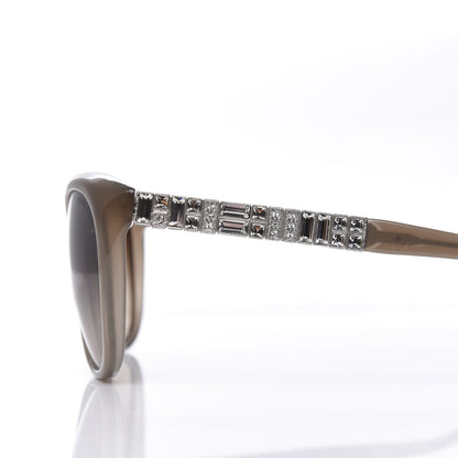 Chanel Crystal Baguette Cat Eye Sunglasses 5309-B Brown 8 of 8