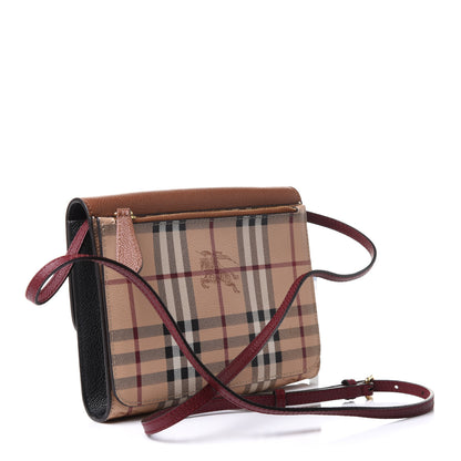 Burberry Haymarket Check Small Loxley Crossbody Bright Toffee 3 of 12