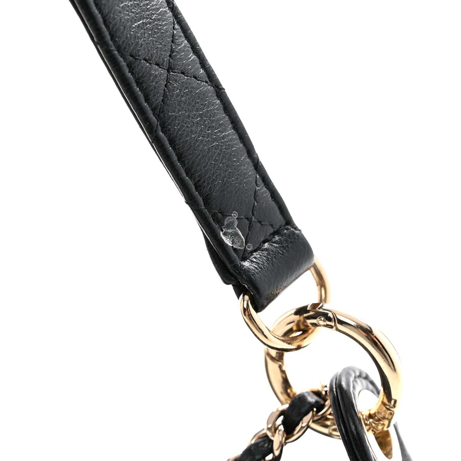 Chanel Mesh Shiny Lambskin Chain Hobo Black 12 of 13