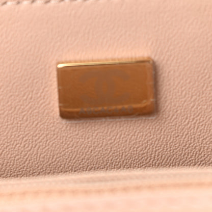 Chanel Lambskin Quilted Mini Rectangular Flap Beige 8 of 10