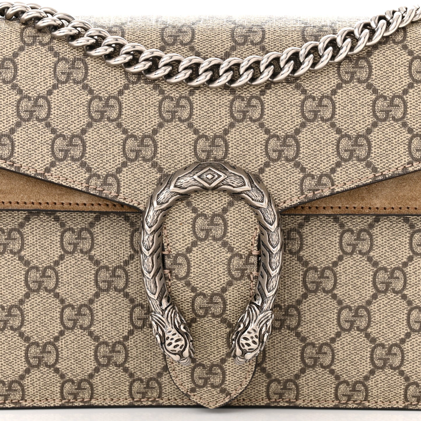 GG Supreme Monogram Small Dionysus Shoulder Bag Taupe