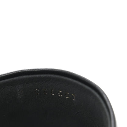 Chanel Lambskin Embroidered CC Mule Sandal 38.5 Black White 9 of 10