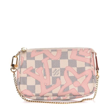 Louis Vuitton Damier Azur Tahitienne Mini Pochette Accessories 1 of 8