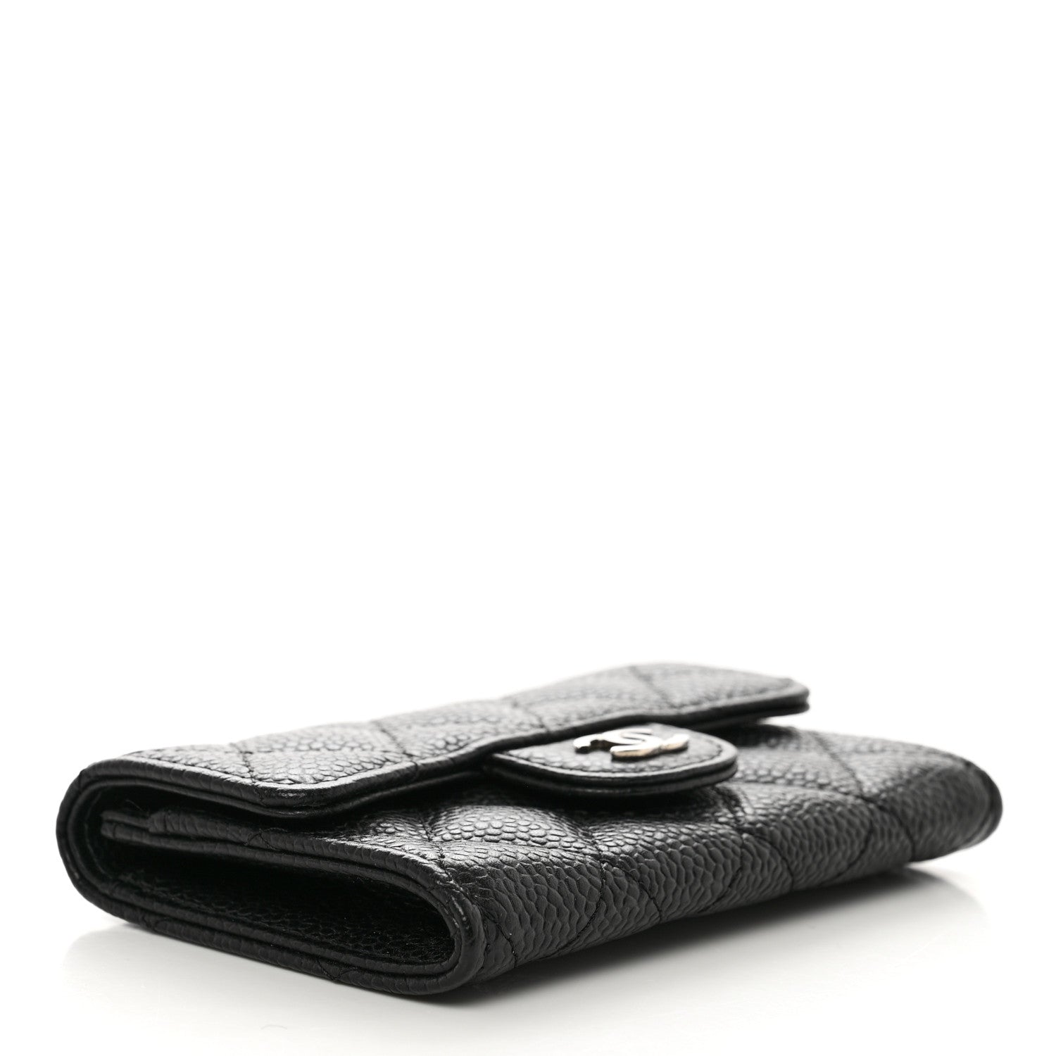 Chanel Caviar Quilted Flap Card Holder Black 4 of 8