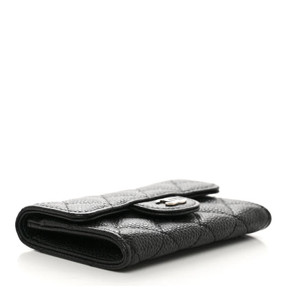 Chanel Caviar Quilted Flap Card Holder Black 4 of 8