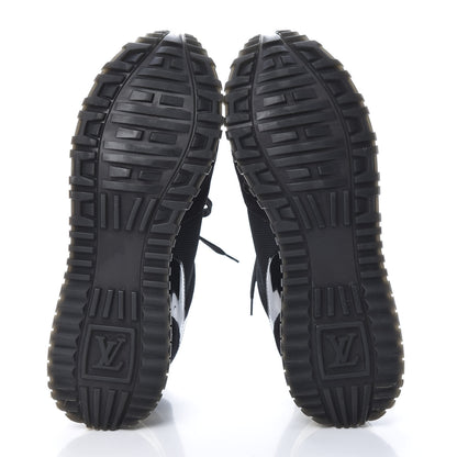 Louis Vuitton Suede Monogram Run Away Sneakers 38 Black 5 of 9