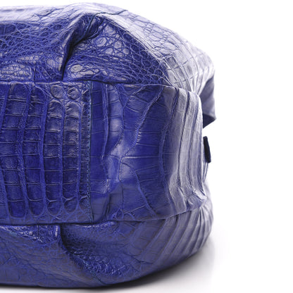 Nancy Gonzalez Crocodile Hobo Blue 10 of 15